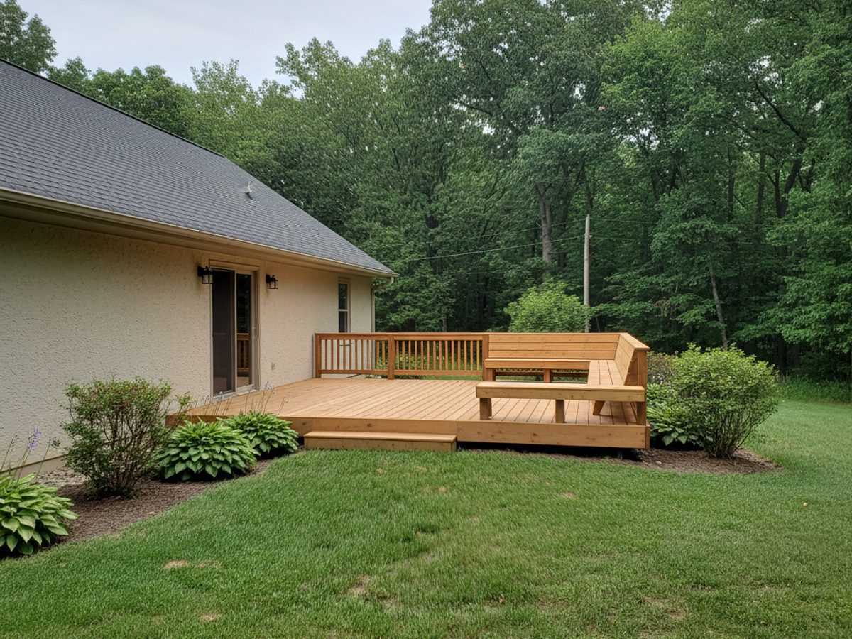 Deck Installation completed by Sunrise Deck Co in Franklin, WI